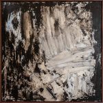 Waterfall 32 by 32 acrylic on panel