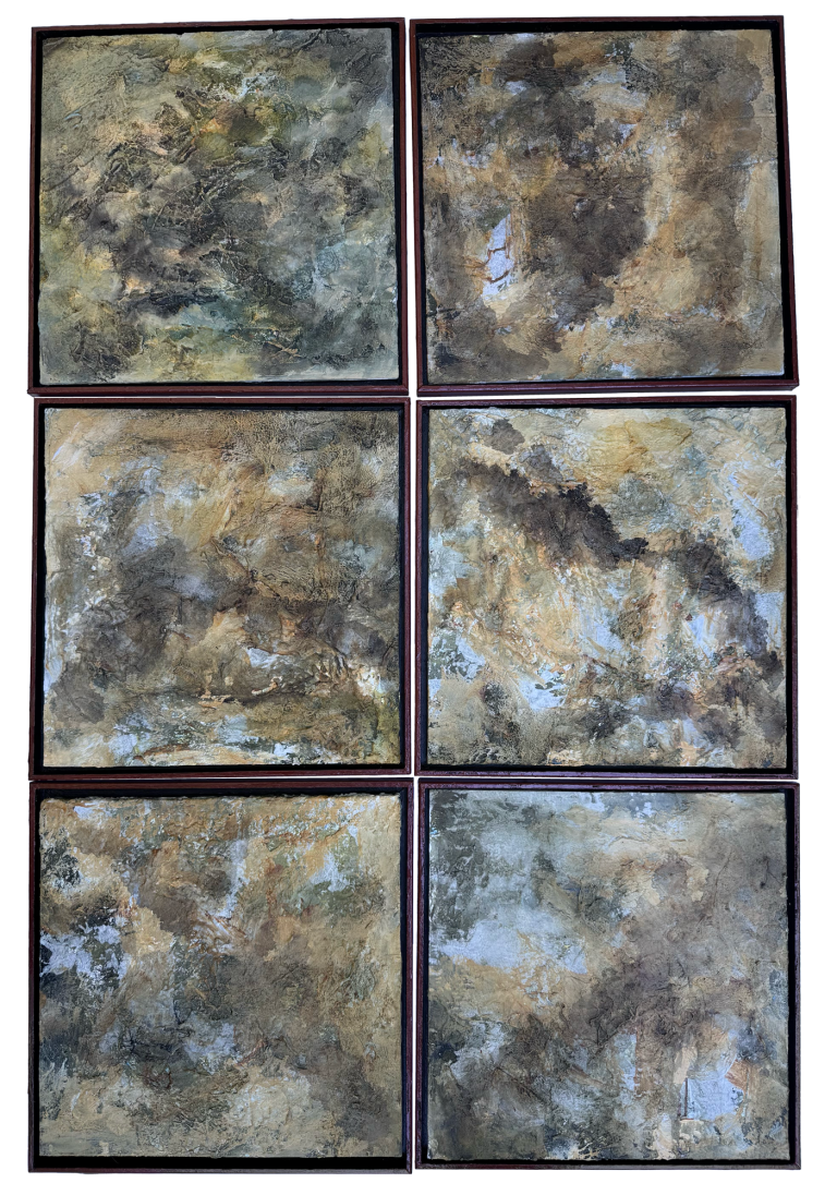 6 little 12" squares arranged as if window panes